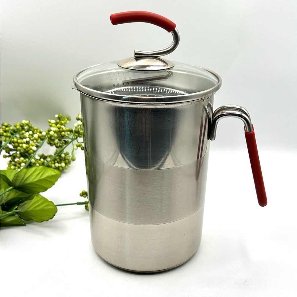 Kuhn Rikon Switzerland Stainless Narrow Pot w Strainer Basket & Lid - Picture 2 of 15